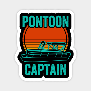 Pontoon Captain Funny Pontoon Boat Lover Magnet