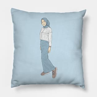 Blue Skirt Pillow