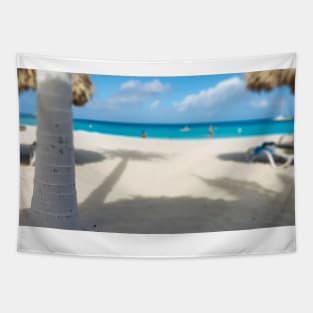 Paradise Palm Beach Aruba Photo Tapestry