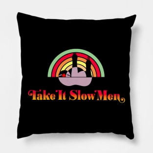 sloth retro Pillow