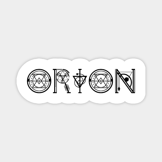 Orion Starseed In Ancient Sacred Geometry Text Magnet by BamBam