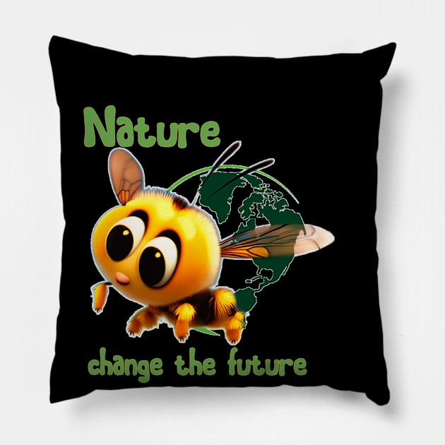 Let's save the bees Pillow by sweetvision
