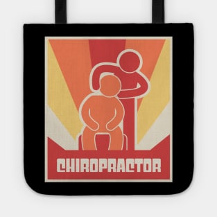 Retro Chiropractor Chiropractic Massage Poster Tote