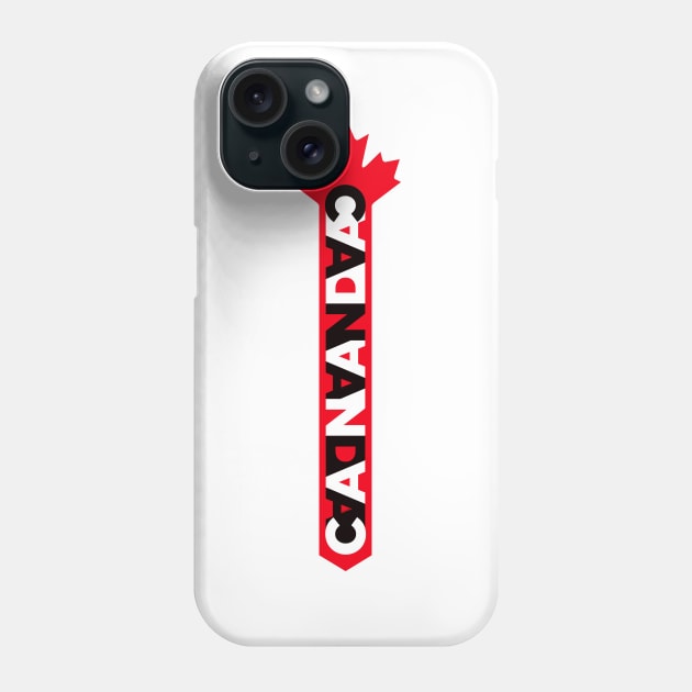 Canada 2 color ambigram Phone Case by goldengallery