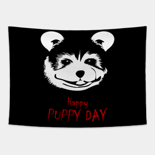 Happy Puppy Day Tapestry