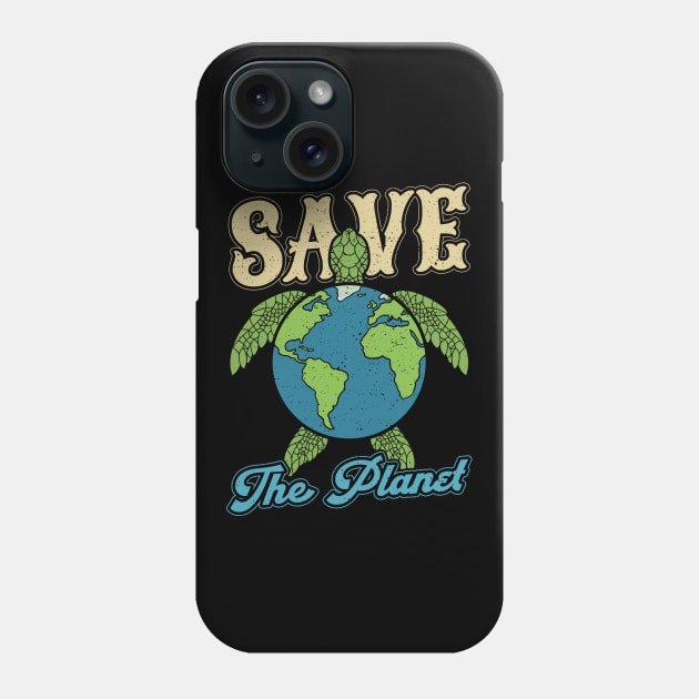 Earth Day Turtle Environment Save the Planet Phone Case by aneisha