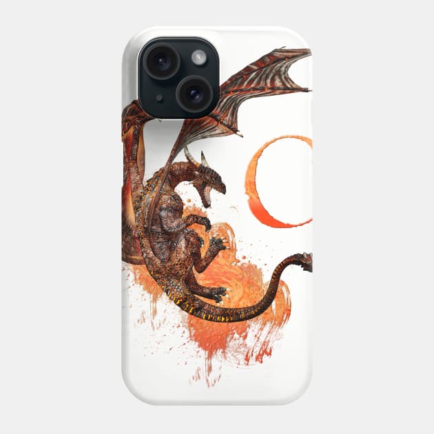 Drachen Buchstabe C Phone Case by AndreaTiettje