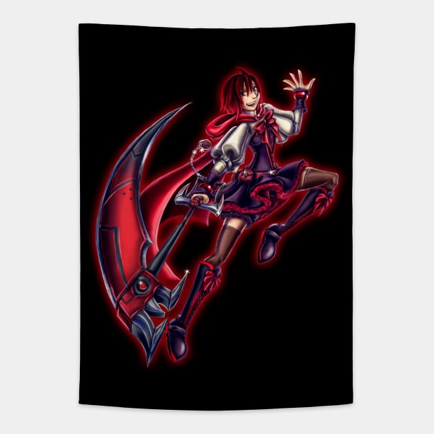 RWBY+Kingdom Hearts-Ruby Rose Tapestry by kaemcspadden@gmail.com