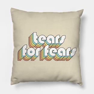 Retro Tears For Fears Pillow