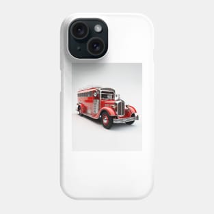 Art Deco Fire Truck Phone Case