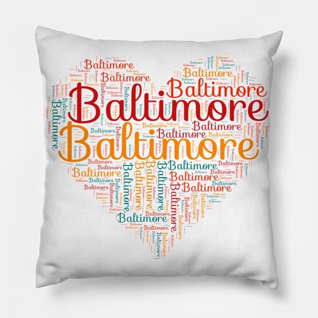 Baltimore honeymoon Pillow by SerenityByAlex