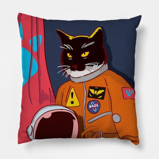 Astrocat Pillow by The Graphicallist