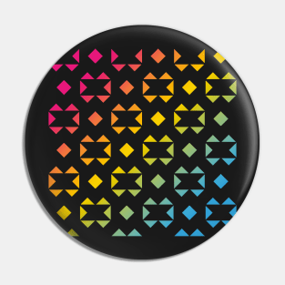 Rainbow Triangle Pattern v2 Pin