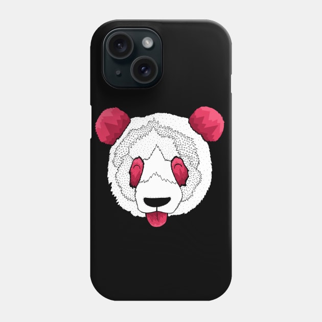 Silly Panda Phone Case by Swadeillustrations