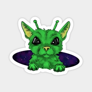 Alien cat Magnet