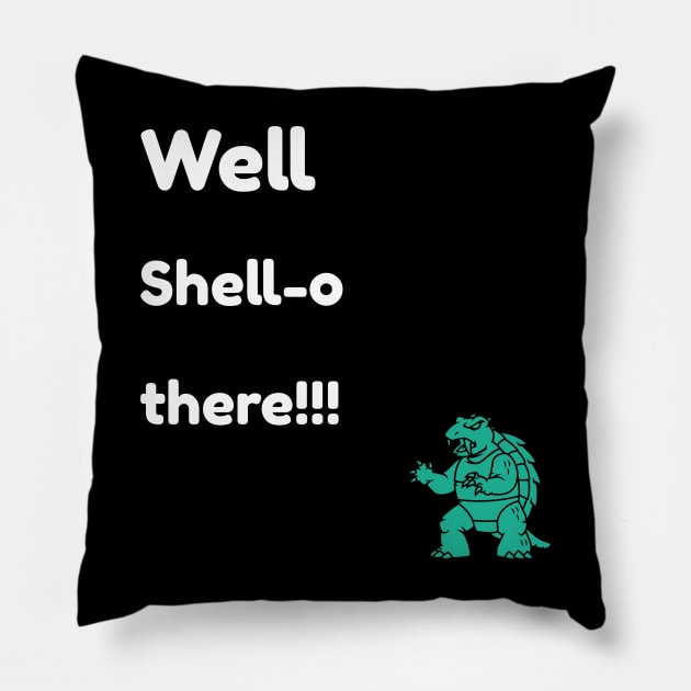 Well Shell o there! Pillow by Funky Turtle
