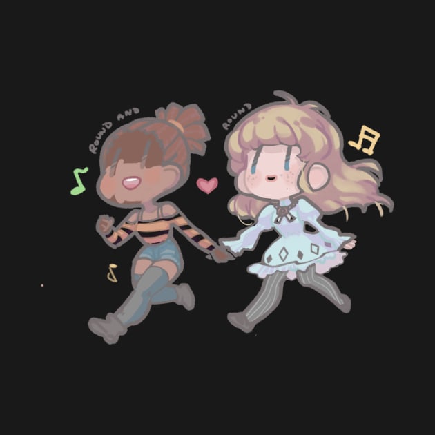 Carole and Tuesday sticker by yujibell