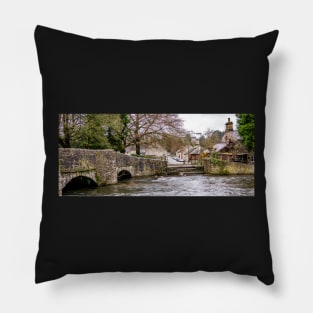 Sheepwash Bridge over the River Wye, Ashford in the Water, Derbyshire Pillow