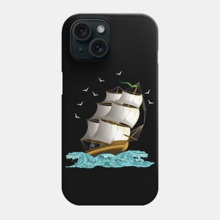 Sailing Ship Wave Phone Case