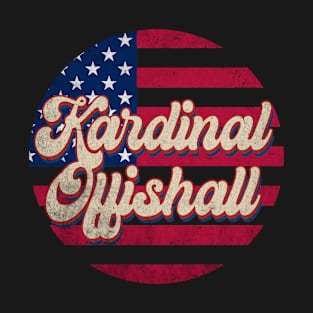 Vintage Kardinal Proud Name Personalized American Flag T-Shirt