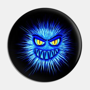 Blue monster design or blue virus in disguise Pin