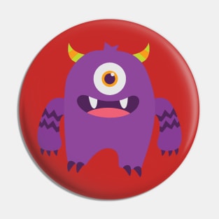 monster purple violet Pin