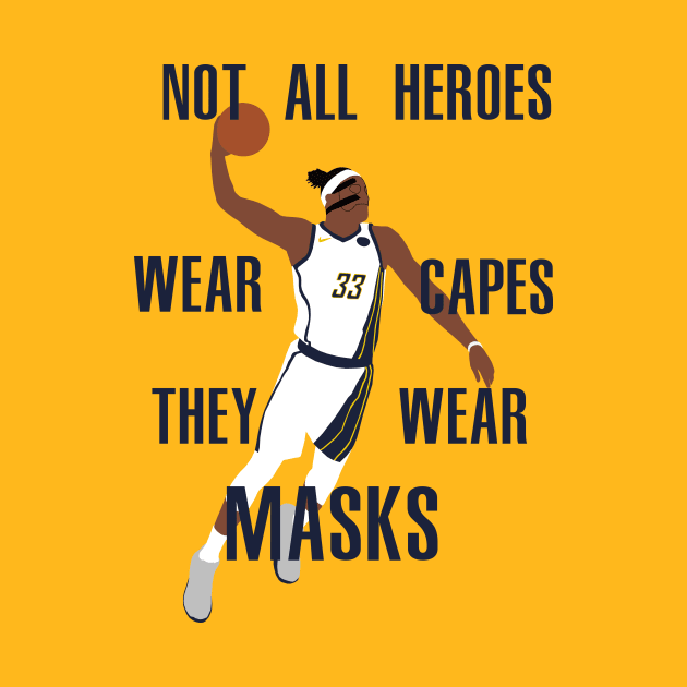 Myles Turner "Not All Heroes Wear Capes" by xRatTrapTeesx