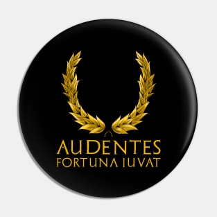 Audentes Fortuna Iuvat - Classical Latin Motivational Quote Pin