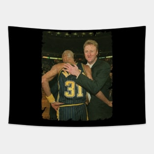 Larry Bird and Reggie Miller! - A Great and Underrated Coach and Player Duo! Tapestry