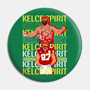 Travis Kelce x Jason Kelce Spirit - Kelly Pin