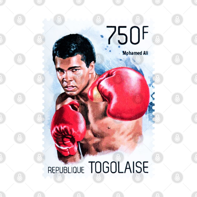 Muhammad Ali Postage Stamp by VintCam