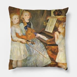 Daughters of Catulle Mendes by Pierre Renoir Pillow