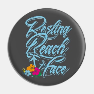 Resting Beach Face Pin