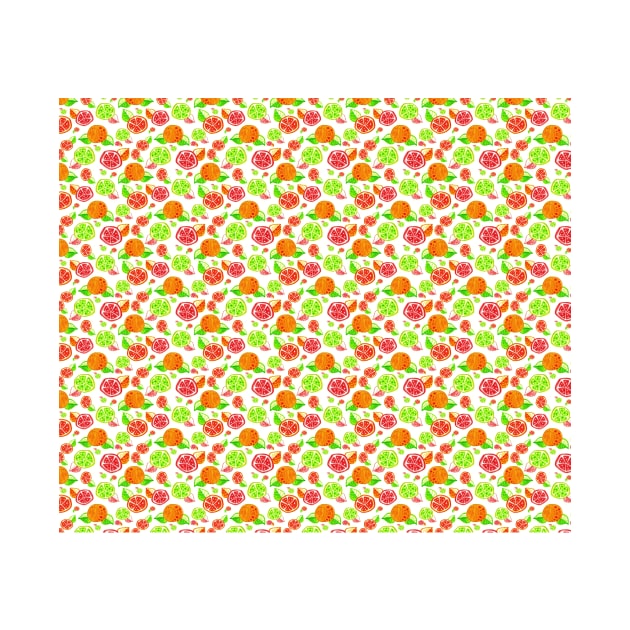 Colorful Citrus Pattern by saradaboru