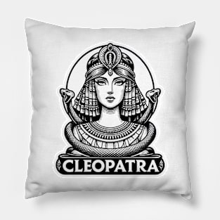 Cleopatra's Grace: Egyptian Queen's Elegance Pillow