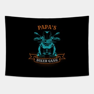 Papa's Biker Gang Father's Day Tapestry