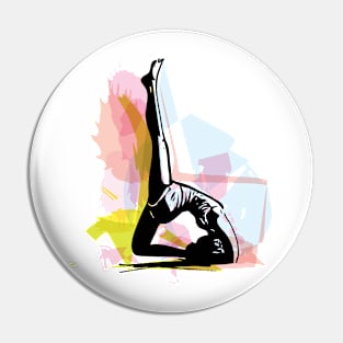 Yoga Lady Pin