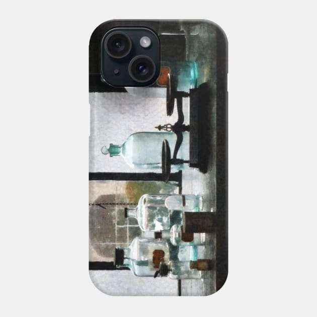 Chemists - Balance and Bottles in Chem Lab Phone Case by SusanSavad