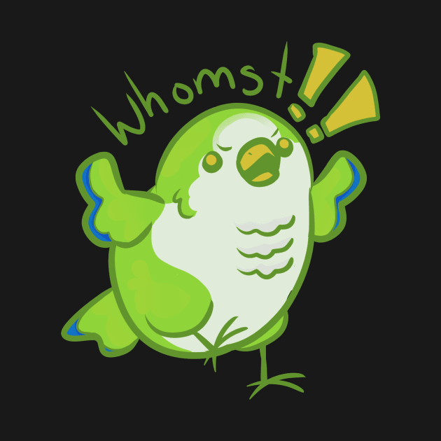 Whomst quaker parrot by 1anioh