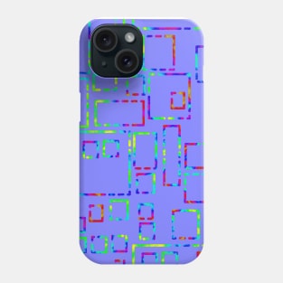 Rainbow Blocks on Blue Violet 5748 Phone Case