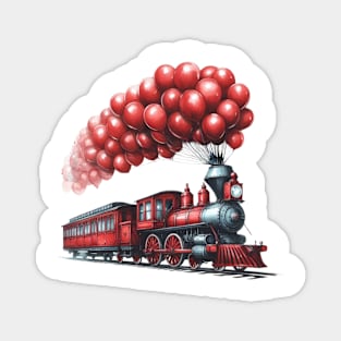 Valentine Locomotive Magnet