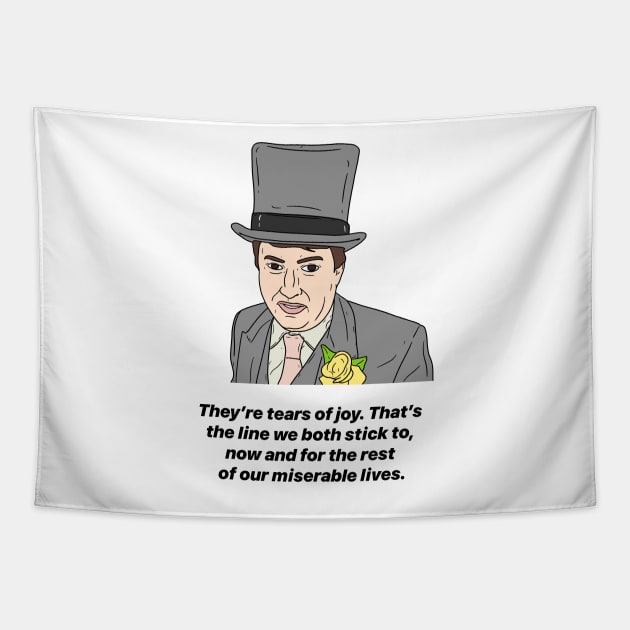 MARK CORRIGAN | TEARS OF JOY Tapestry by tommytyrer