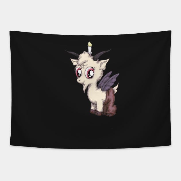 My Little Baphomet Tapestry by LVBart