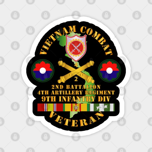 Vietnam Combat Veteran w 2nd Bn 4th Artillery - 9th ID Magnet by twix123844