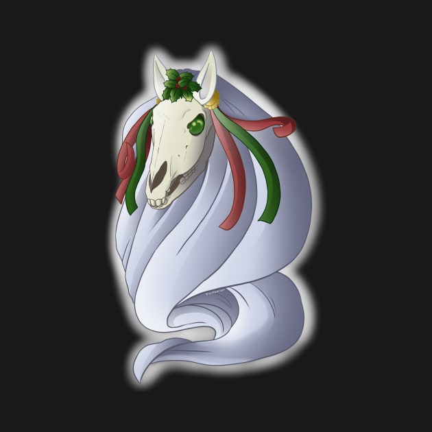 Mari Lwyd Floating by lizstaley