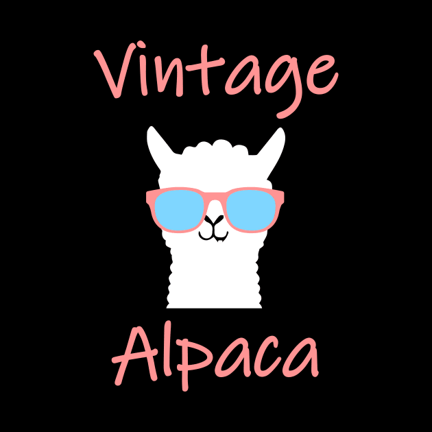 Vintage Alpaca Retro Llama by Imutobi