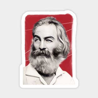 American Poet Walt Whitman illustration Magnet