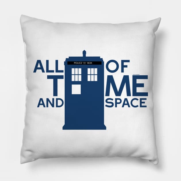 All of Time and Space Pillow by whoviandrea