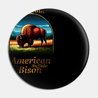 American Buffalo Bison Pin