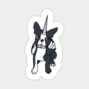 Boston Terrier Alicorn Dog :: Canines and Felines Magnet